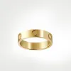 Classic designer rings men and women rose gold jewelry for lovers couple rings gift