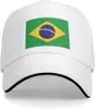 Bonés de bola Brasil Bandeira Unisex Boné de Beisebol Serve para Homens Mulheres Ajustável Pai Chapéu Sanduíche Bill
