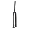 Cykelgrupper Cykel MTB Mountain Cycling Front Fork Carbon Fiber Stigid For Wheel 26er 275er 29er Thru Axle 230425