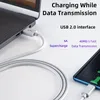 Câble de Charge rapide USB Type C 5A, cordon de Charge Super rapide de 1M pour Smartphones, synchronisation de données, ligne de chargeur de transfert dans un sac OPP