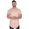 T-shirt da uomo T-shirt da palestra T-shirt da uomo in cotone a maniche corte T-shirt slim casual in bianco T-shirt da allenamento per bodybuilding fitness maschile Top Abbigliamento estivo 230426