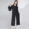 Women's windbreaker simple and versatile medium length loose coat