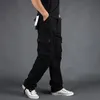 Męskie spodnie męskie spodnie Duża wielkość wielkości luźne luźne szkolne sportowe treningi sportowe trening wojskowy Jogging Spodnie luźne i wygodne 230426