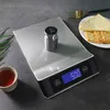 Bilancia domestica 5-15 kg Bilancia da cucina elettronica digitale portatile Precisione in acciaio inossidabile Display a LED Strumenti di misurazione dell'equilibrio del peso domestico 230426