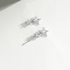 Brincos de garanhão Moda Tassel Crystal Star Drop Brincho para mulheres Jóias de festas de festas Acessórios para presentes EH933