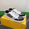 Brands Luxury 2023 S/S Step Men Trainers Shoes Calfskin Leather Jogging Low Top Sneakers Nylon Rubber Sole Tech Party Dress Skateboard Walking EU38-46 With Box