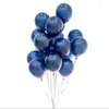 Party Decoration 10pcs 12 tum Dark Blue Ruby Latex Balloons Double Red Agate Air Balloon Wedding Birthday Christmas Home Globe