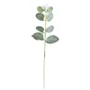 Decorative Flowers 6PCS Artificial Flower Eucalyptus Wedding Site Decoration Money Leaf Arrangement Accessories