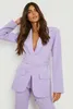 أزياء Purple Slim Fit Women Pants Suits Super Long Blazer Wide Leg Custom Made Office Lady Party Prom Dress