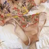 Beha's sets 6 borsten uitgestrekte geborduurde beha en panty set bloemen kanten kanten ondergoed ondergoed sexy vrouwelijke dunne katoenen beker push omhoog lingerie pak 230426