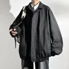 Vestes pour hommes automne manteau à la mode hommes veste ample rue hip hop surdimensionné revers fermeture éclair tranchée mâle marque kaki hauts