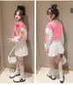 Jackets Korean Kids Girl Spring Clothes 2023 Print Short Coat Stylish 6 8 10 12 14 15 Teenage Baseball Children Topcoat