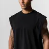 Tops cerebbe da uomo Summer Gym Sight Open Side Off Mash Sleeveless Thirts for Men Workout Fitness Singlets Sport Sport abbigliamento 230425