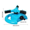 Watering Equipments 360° Automatic Rotating Garden Lawn Circle Water Sprinkler 12 Nozzles Pipe Hose Irrigation Supplies