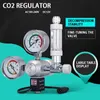 Equipment Aquarium CO2 Regulator med magnetventilbubblemätare Finetunering Ventil Kontrollreaktionssystem CO2 Tryck reducerar ventilen