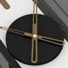 Orologi da parete Lancette Orologio digitale Meccanismo silenzioso per camera da letto in metallo Grande bacchetta nascosta al quarzo Deko Home Decor WW50WC