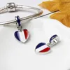 925 Sterling Silver Pandora Charmig National Flag Pendant World Cup DIY Armband Tillbehör Tillbehör Partihandel Fri leverans