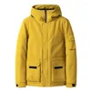 Herenjacks Herenjack Winter Katoen met katoenen gekotte Japanse mode Multi-zakken Warme Hooded Coat Autumn Casual Street Wear 2023