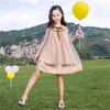 2024 New Fashion Girls Dresses Elegant Mesh Dress Baby Clothing Sleeveless Toddler Girl Kids Clothes