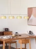 Kolye lambaları Yemek Odası lambası Modern Minimalist Yemek Odası Masa Bar Dairesi B Yaratıcı Led Uzun Avize