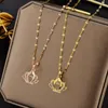 Chains Hollow Gold Colour Crown Throbbing Zircon Pendant Necklaces For Fashion Women Luxury Necklace Female Selling