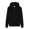 Sweats à capuche pour hommes Hommes Zipper Polaire Sweat à capuche de haute qualité épais poids lourd hiver Zip Up Homme Sweat à capuche Sudadera Felpa Uomo