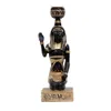 Dekorativa föremål Figurer 1st Creative Egyptian Bastet Collectible Figurine Cat Goddess Staty Candle Holder Home Garden Mini Animal Ornament 231124