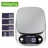 Balances Ménagères Balance De Cuisine Ménage Balance Alimentaire Électronique Balance De Cuisson Outil De Mesure Plate-Forme En Acier Inoxydable Avec Affichage Lcd 5kg / 0.1g 230426