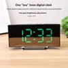 Desk Table Clocks LED Large Curved Screen Crystal Clock Multifunctional Electronic Alarm Creative Bedside Silent Interior Decoration 231124