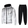 Men's Tracksuits 2023 Spring And Autumn Zipper Solid Color Polka Dot Hooded Sportswear Women's Couple Clothing Jogging Leisur