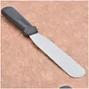 Cake Tools 6 Inch 8 10 Stainless Steel Spata Baking Buttercream Frosting Smoother Kitchen Knives Dh1366 T03 Drop Delivery Home Garde Dhbuf