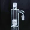 Coletor de cinzas de vidro 90 ° 14mm 4.3 polegadas Mini Hookah Glass Bong Coletores de água Grosso Pyrex Clear Bubbler Ashcatcher 90 graus
