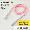 Jump Ropes Long CC Handle 15cm Robust Anti Break Easy Hold Nybörjare Soft PVC Jump Rope Skip Freestyle Elevate Excersise Fitness P230425