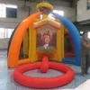 Atividades gratuitas de atividades ao ar livre de venda quente quintal inflável 5 em 1 tiroteio jogando gols esportivo mundial de brinquedos de carnaval esportivo