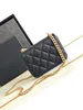 10A Mirror Quality Mini Cosmetic Flap Bag Black Quilted Heart Ball Purse Designer Womens Real Leather Handväska Midjeväska Crossbody Shoulder Chain Box Bag