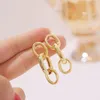 Catena di orecchini a bottone per le donne Moda coreana Personalità Geometria Cerchio Donna Trendy Tide Accessori per gioielli Commercio all'ingrosso 2023