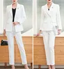 Women's Suits Blazers Office Lady Work Formal Business Pants Suit High Quality Women Luxury Blazer Jacket Clothing Black White Two Piece Set Size XXXL 230426