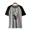 Męskie koszulki Boris Brejcha T-shirty Kobiety/mężczyźni HARAJUKU KRÓTKOWE TORTEVES Koreańskie luźne topy Ins Tide Splating T-Shirt Ubrania