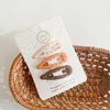 Hair Accessories 3/4pcs Korean Coffee Frosted Simplicity Hairpins For Girls Star Oval Triangle Square Clips Kids Snap Click Clack