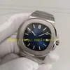 2 Stil Superautomatische Uhren Authentisches Bild 40 mm Herrenblau Lünette 904L Stahlarmband GR Factory Cal.26-330 S C GRF 5711 Mechanische Kleider Uhren Armbanduhr