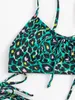 Swim Wear 2022 Novo biquíni sexy feminino feminino de leopardo verde biquínis de roupas de banho de banho de banho de banho de banho com maiô feminino de biquíni na praia AA230425