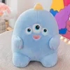 Söt tecknad monster plysch Toy Cartoon Doll Throwing Pillow Gift Stock