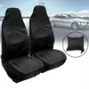 Nya 2st vattentäta polyester Universal Seat Cover Front Car Van Seat Covers Protectors Nonslip Stöddammsäker för bilar bussbil
