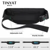 Waist Bags TINYAT Men Waist Bag Pack Purse Casual Large Phone Belt Bag Pouch Womens Canvas Travel Phone Bag Fanny Banana Bag Hip 4 Pockets 230425