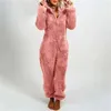 Nachtkleding voor dames Damespyjama's Warme herfst- en wintergrensoverschrijdende handel Plus wollen verdikte broek uit één stuk met capuchon