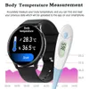 New Body Temperature Smart Watch Women Men HD 360*360 Screen Answer Call Dial Call Smartwatch for Samsung Watches