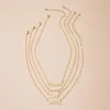 Pendant Necklaces Fashion Women Statement Necklace 2023 Simple Letter Combination VBES LOVE Mommy Bleaaed Wholesale