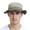 Chapeaux à large bord Chapeaux de seau VOBOOM Chapeaux de seau pour hommes Bob Été Panama Pêche en plein air Chapeau à large bord Protection solaire Cap Chasse pour Homme Coton 230516