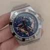 Herenhorloge Luxe designer horloge 42MM zwarte wijzerplaat mat automatisch mechanisch diamant mode klassiek roestvrij staal waterdicht lichtgevend saffier horloge dhgate