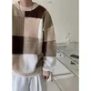 Men's Sweaters 2023 Winter Loose Printing Knitwear Lazy Style In Warm Wool Sweater Round Neck Pullover High Quality Nice Coats M-2XL